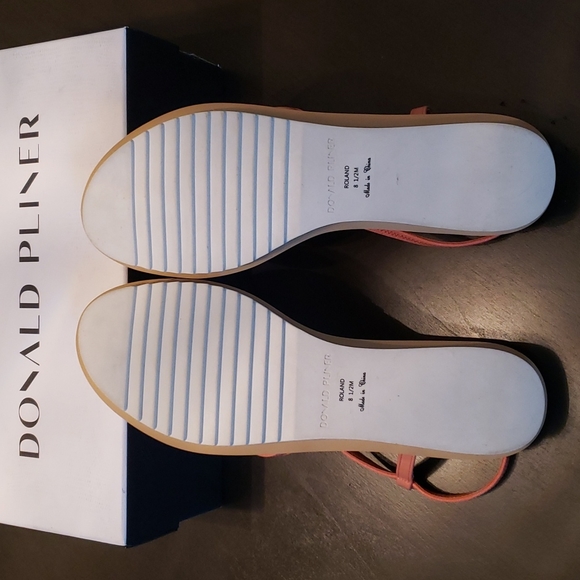 Donald Pliner Roland Sandal in Sherbert - Picture 2 of 4